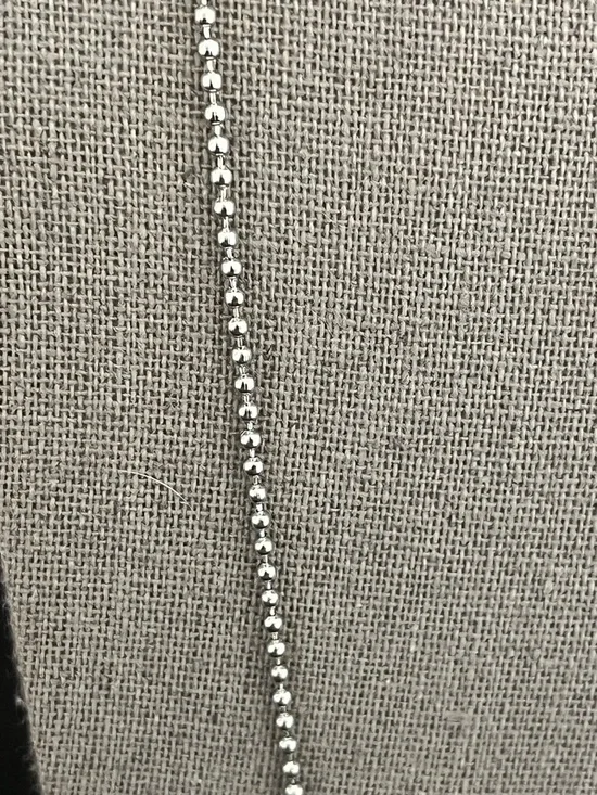 Silver Music Treble Clef Skull Pendant Necklace - Picture 4 of 6